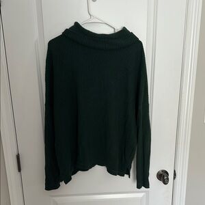 Old Navy Forest Green Women's Cowl Neck Sweater